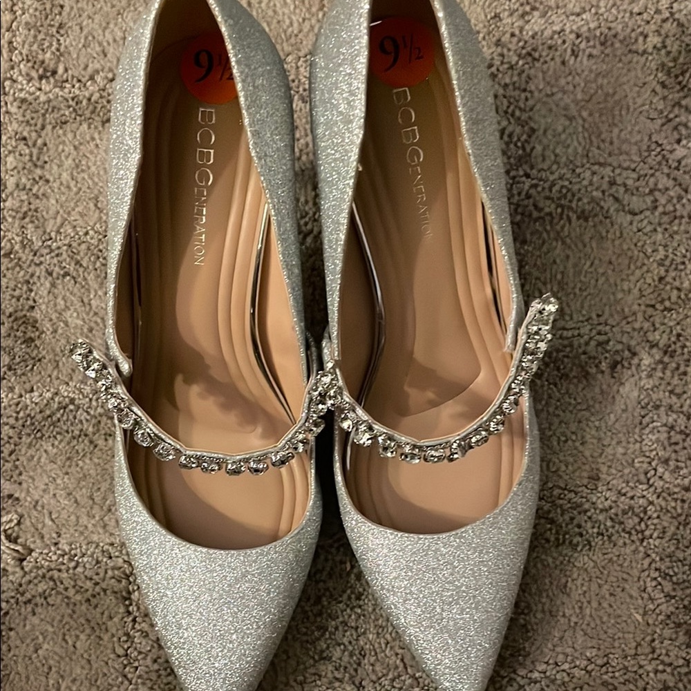 BOC Glitter Silver Women's Shoes